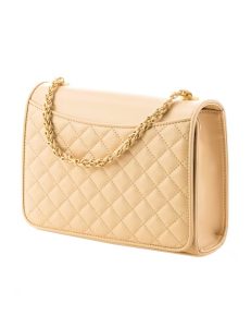Ladies Light Pink Handbag with Golden Sling