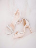Bella Beige High Heel Sandals