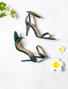 Bella Green High Heel Sandals